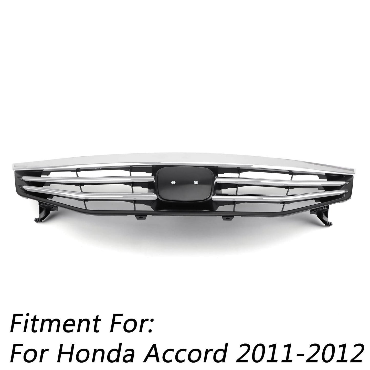 2011-2012 Honda Accord 4 Door Chrome Front Grill Upper Bumper Replacement Grill