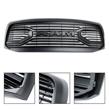 2006-2008 Dodge Ram 1500 2500 3500 Front Bumper Grill Big Horn Style Matt Black Replacement Grille