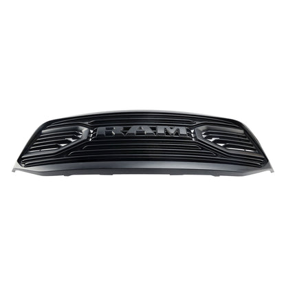 2006-2008 Dodge Ram 1500 2500 3500 Big Horn Black Grill Air Intake Radiator Bumper Front Grille W/ LED Light