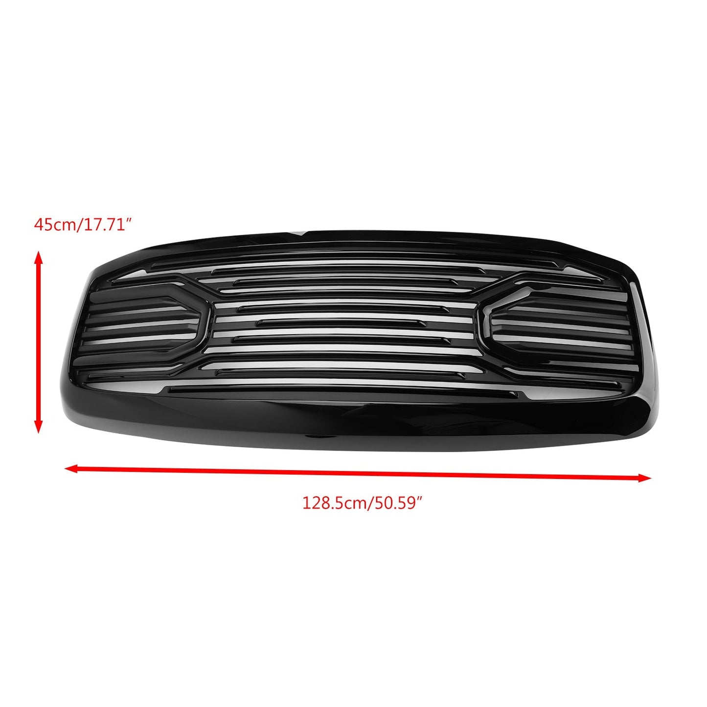 2006 2007 2008 Big Horn Style Dodge Ram 1500 2500 3500 Black Grille Front Bumper Radiator Grill
