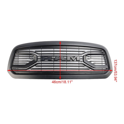 Ram 1500 2013-2018 Dodge Black Big Horn Style Front Bumper Grill