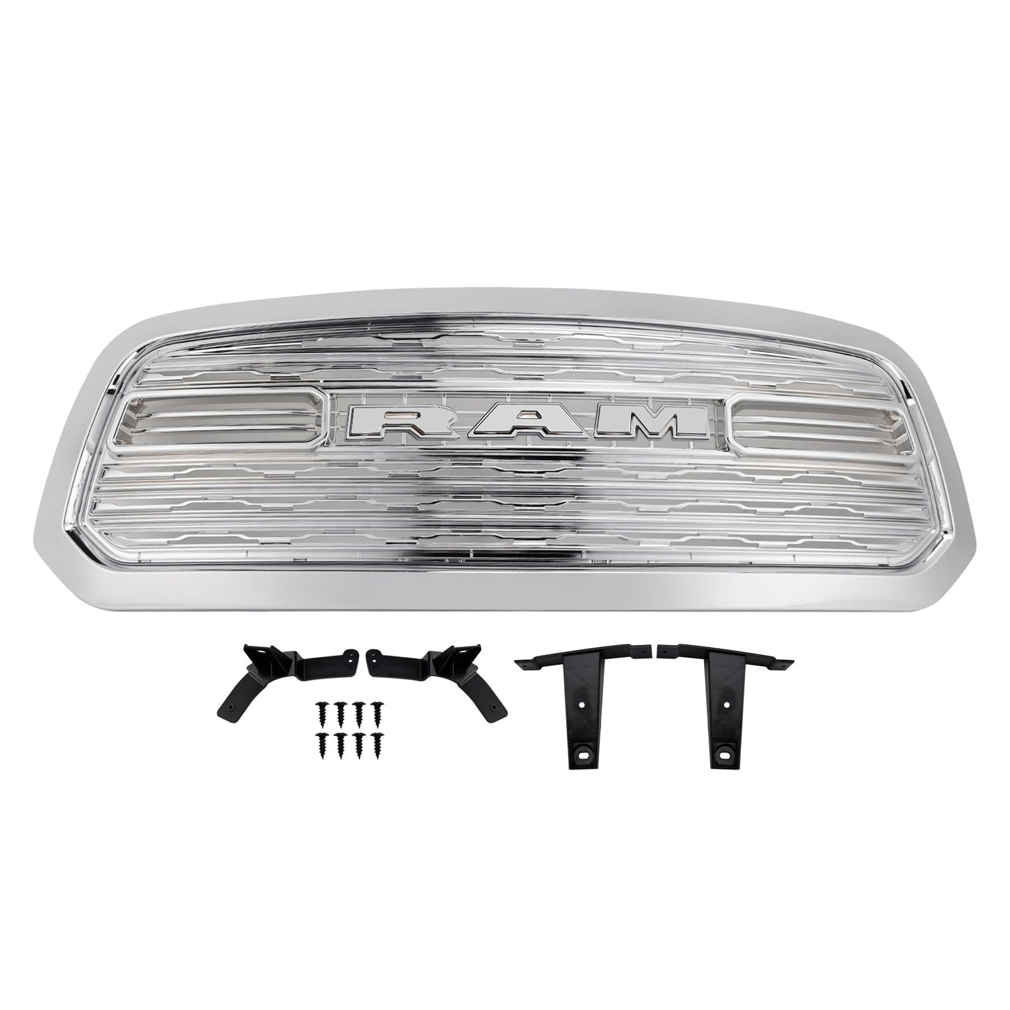 2013-2018 Dodge Ram 1500 LTD Style Front Bumper Grill Grille Chrome