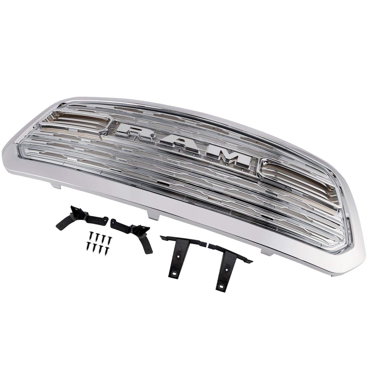 2013-2018 Dodge Ram 1500 LTD Style Front Bumper Grill Grille Chrome
