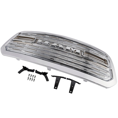 2013-2018 Dodge Ram 1500 LTD Style Front Bumper Grill Grille Chrome