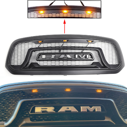 2013-18 Ram 1500 Hood Front Grille Honeycomb Dodge Bumper Grill ABS Front Bumper Generic