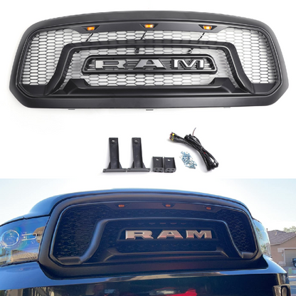 2013-2018 Dodge Ram 1500 ABS Front Bumper Honeycomb Bumper Grill Hood Front Grill Generic