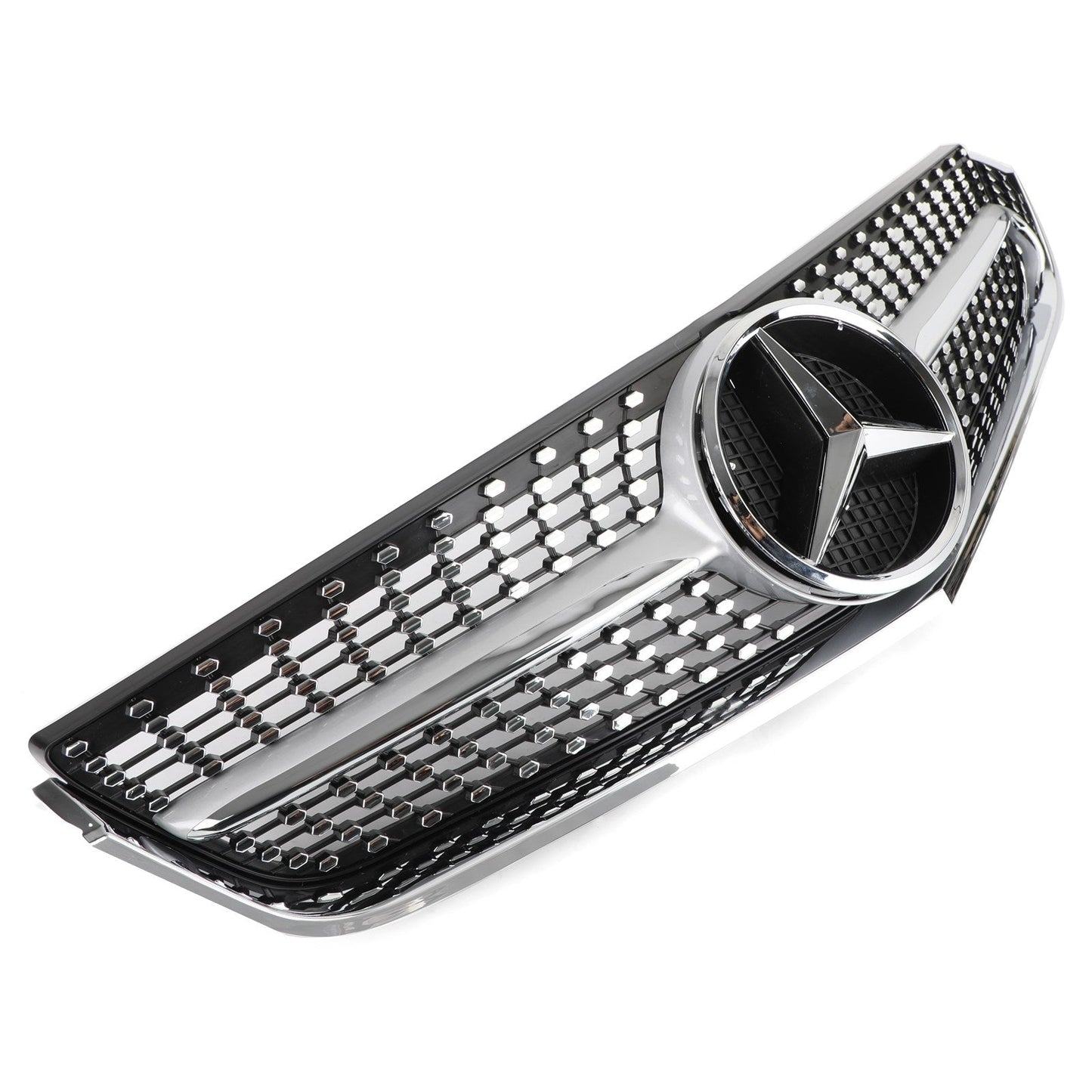2009-2013 Mercedes Benz E-Class W207 C207 Coupe Convertible AMG Front Grill Chrome Replacement Grille
