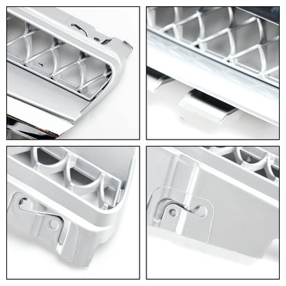 2002-2006 Mercedes Benz SL-Class R230 SL350 SL500 SL600 SL55 SL65 Front Bumper Grill Silver Chrome Grille
