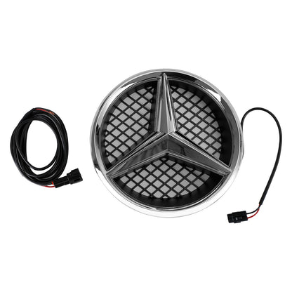 2008-2014 Mercedes Benz W204 C-Class C300 C350 Diamond Front Bumper Grill LED Emblem Grille