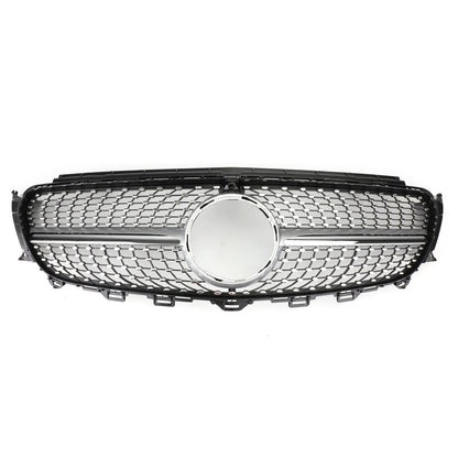 2016-2019 Mercedes Benz E-Class W213 E200 E250 E300 E400 E43 Sedan Sports Grill Diamond Silver Front Grille