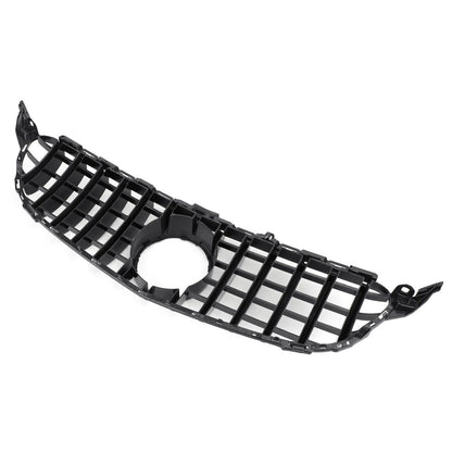 2015-2018 Mercedes Benz C-Class W205 C205 A205 C200/250/300/350/C43 GTR Style Front Bumper Grill Replacement Black Grille