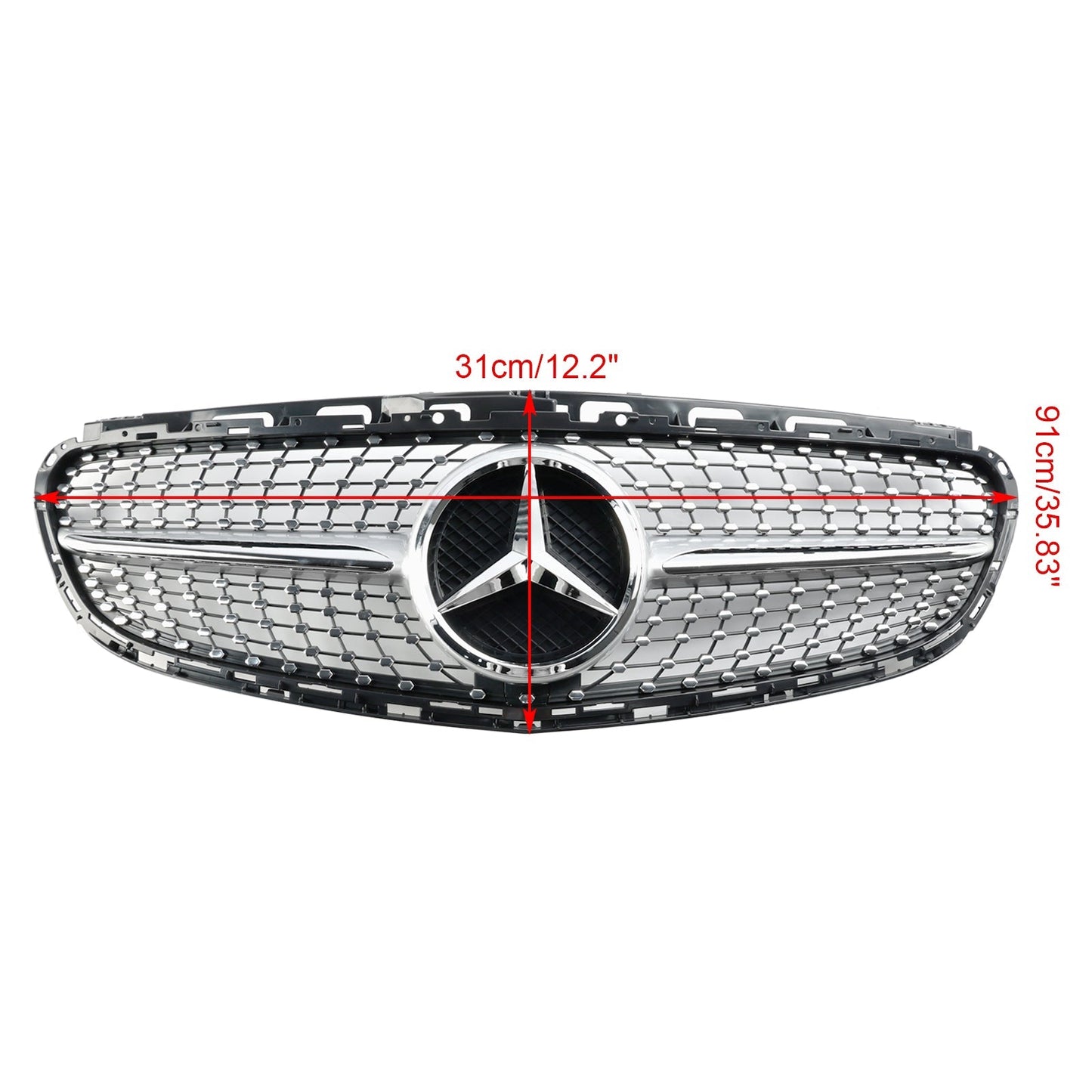 2013-2016 Mercedes Benz E-Class W212 Facelift Front Bumper Grill Diamond Grill Replacement