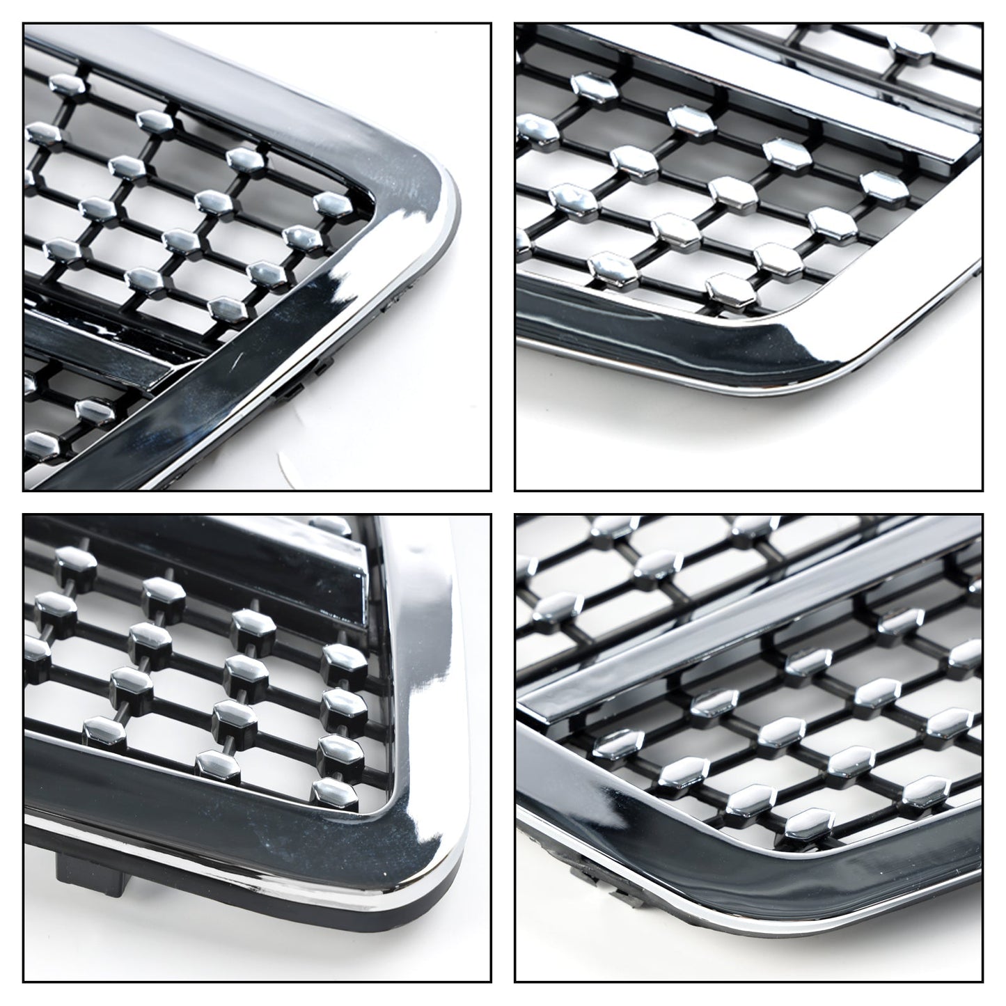 2001-2007 Mercedes-Benz C-Class W203 Front Bumper Grille Chrome Replacement Grill