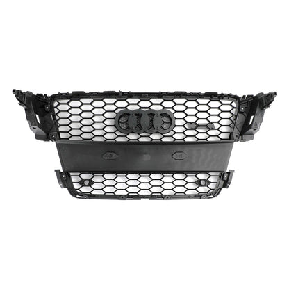 2008-2012 Audi A5 / S5 B8 RS5 Style Hood Honeycomb Sport mesh Grill Replacement Black Grille