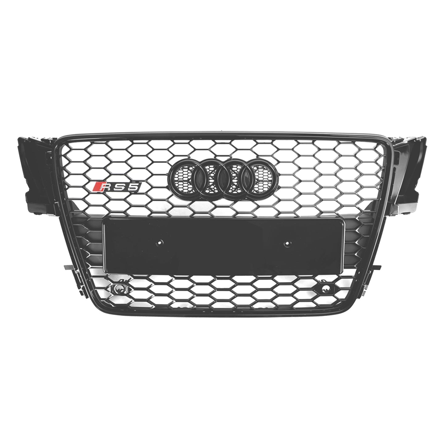 2008-2012 Audi A5 / S5 B8 RS5 Style Hood Honeycomb Sport mesh Grill Replacement Black Grille
