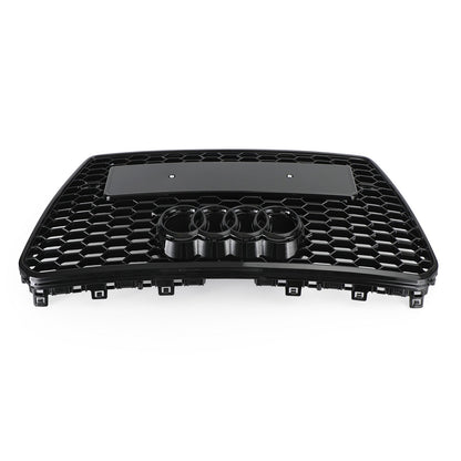 2010-2015 Audi A7 / A7 Sline / S7 RS7 Style Grille Honeycomb Sport Frpnt Bumper Glossy Black Grille