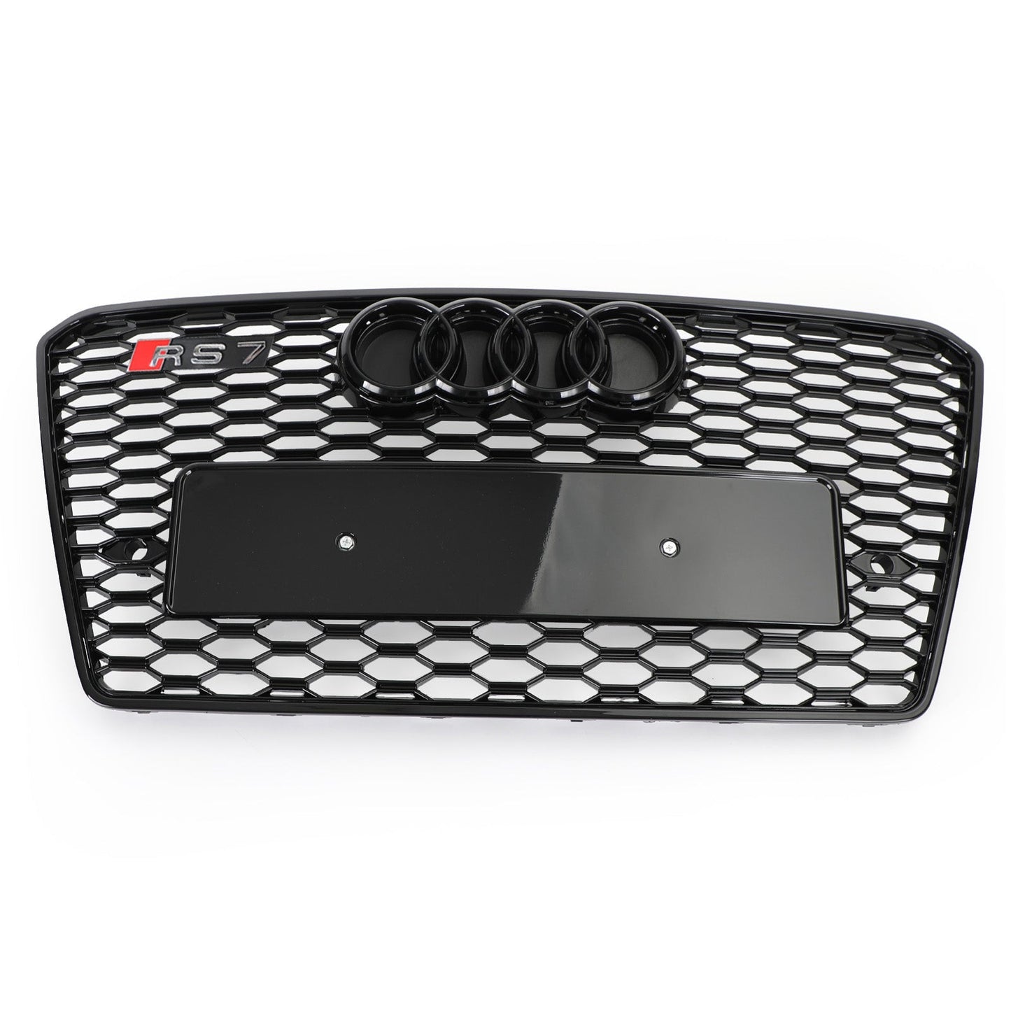 2010-2015 Audi A7 / A7 Sline / S7 RS7 Style Grille Honeycomb Sport Frpnt Bumper Glossy Black Grille