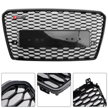 2012-2015 Audi A7/S7 RS7 Style Honeycomb Sport Mesh Hex Grill Grille Black