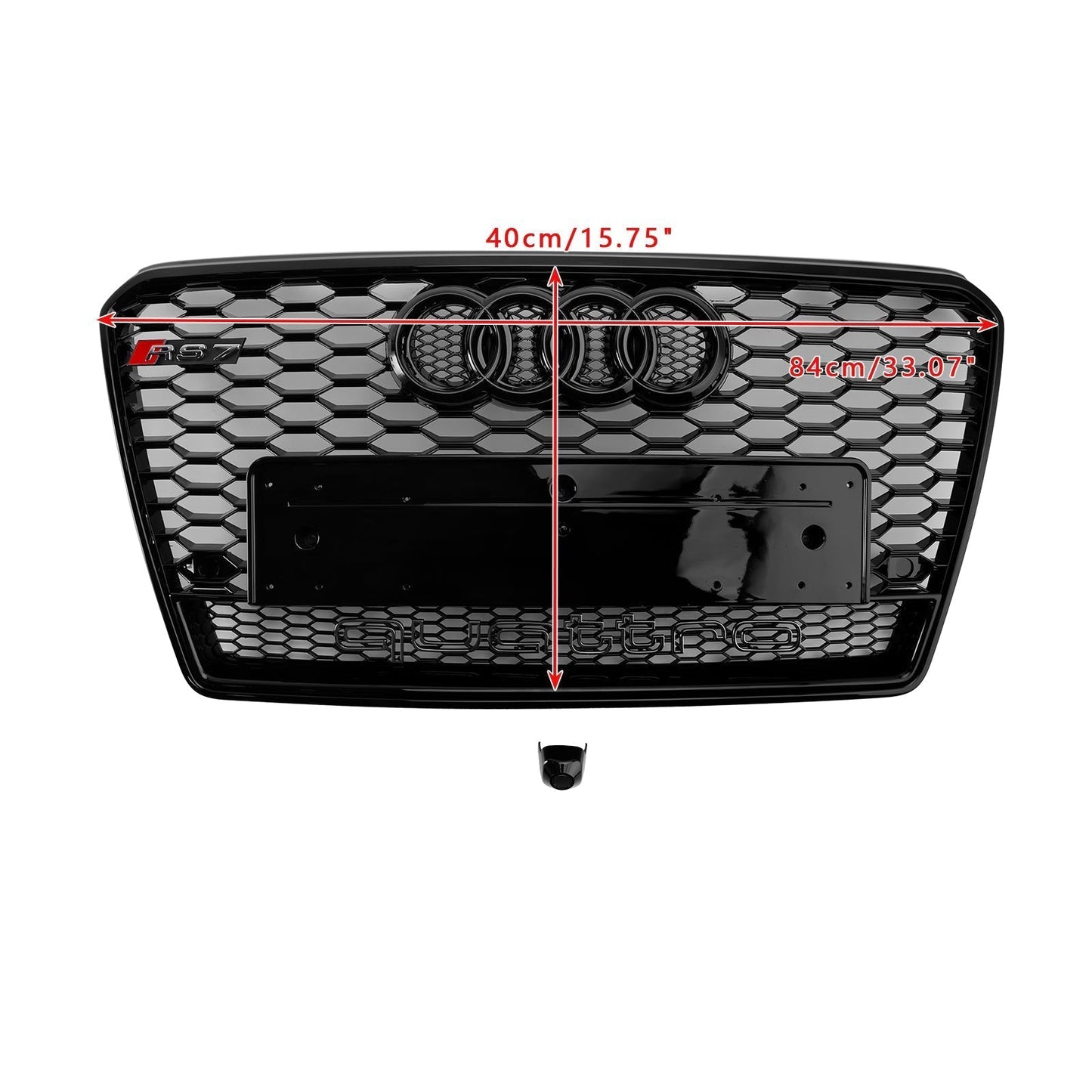 2012-2015 Audi A7/S7 Black RS7 Style Honeycomb Mesh Front Grille Grill