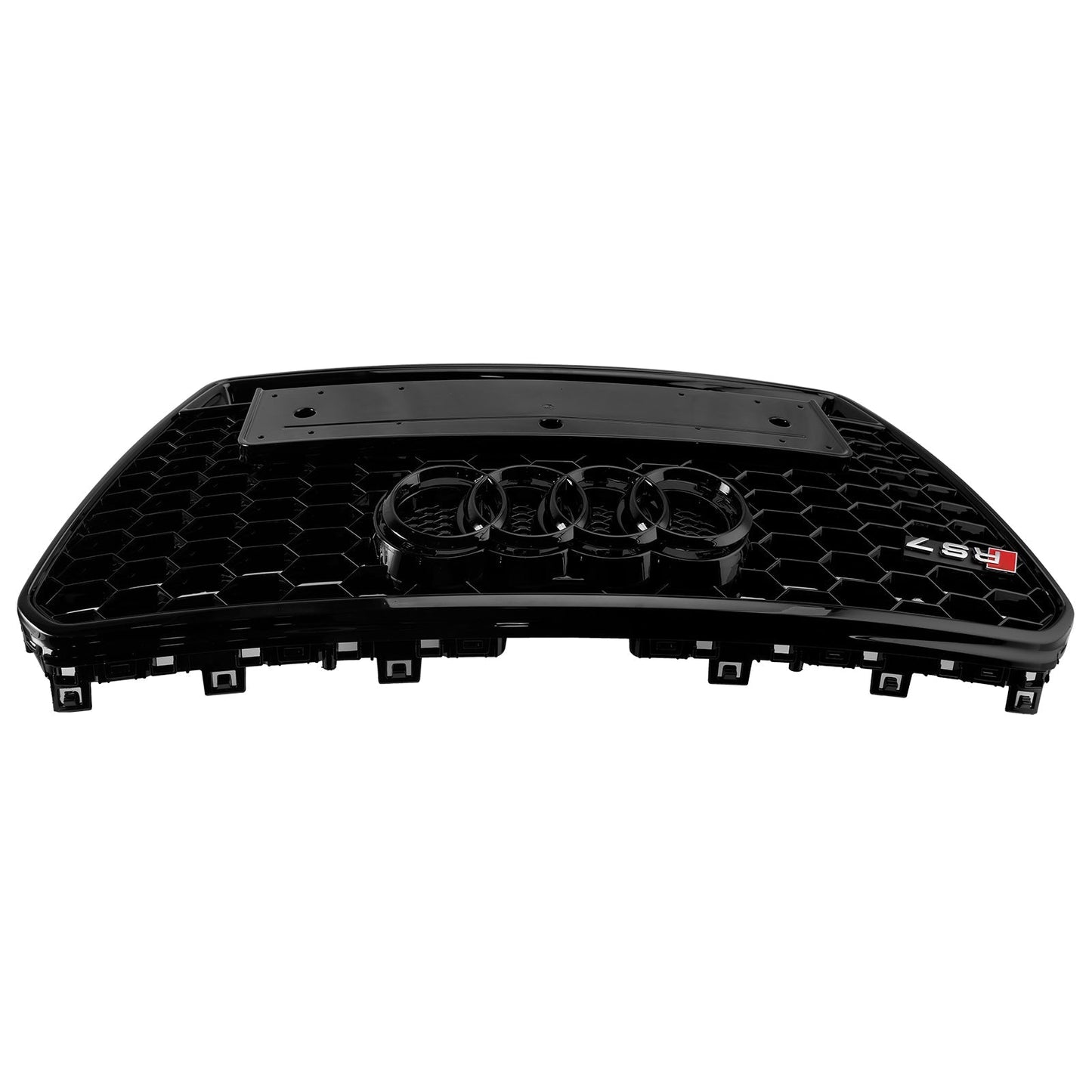 Audi A7/ A7 Sline/ S7 2010-2015 RS7 Quattro Front Grille Air Intake Radiator Bumper Honeycomb Grill + Ring Emblem