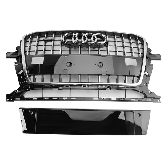 Audi Q5 SQ5 8R 2013-2017 Slat Chrome Grill Front Bumper Replacement Grille
