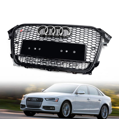 2012-2016 Audi A4 S4 B8 5 Quattro To RS4 Style Front Bumper Grill Replacement