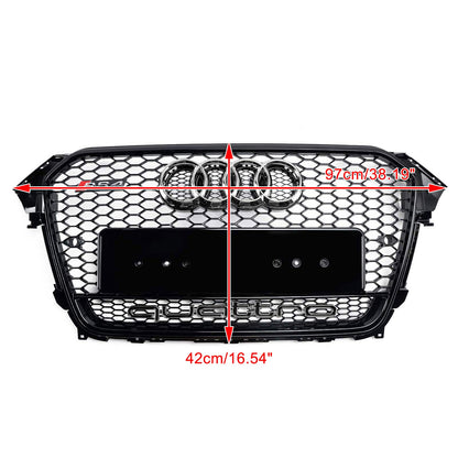Audi A4/S4 B8.5 2012-2016 With Quattro RS4 Style Front Bumper Grill Replacement Black Grille