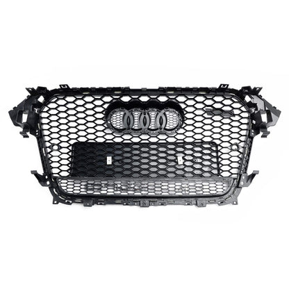Audi A4/S4 B8.5 2012-2016 With Quattro RS4 Style Front Bumper Grill Replacement Black Grille
