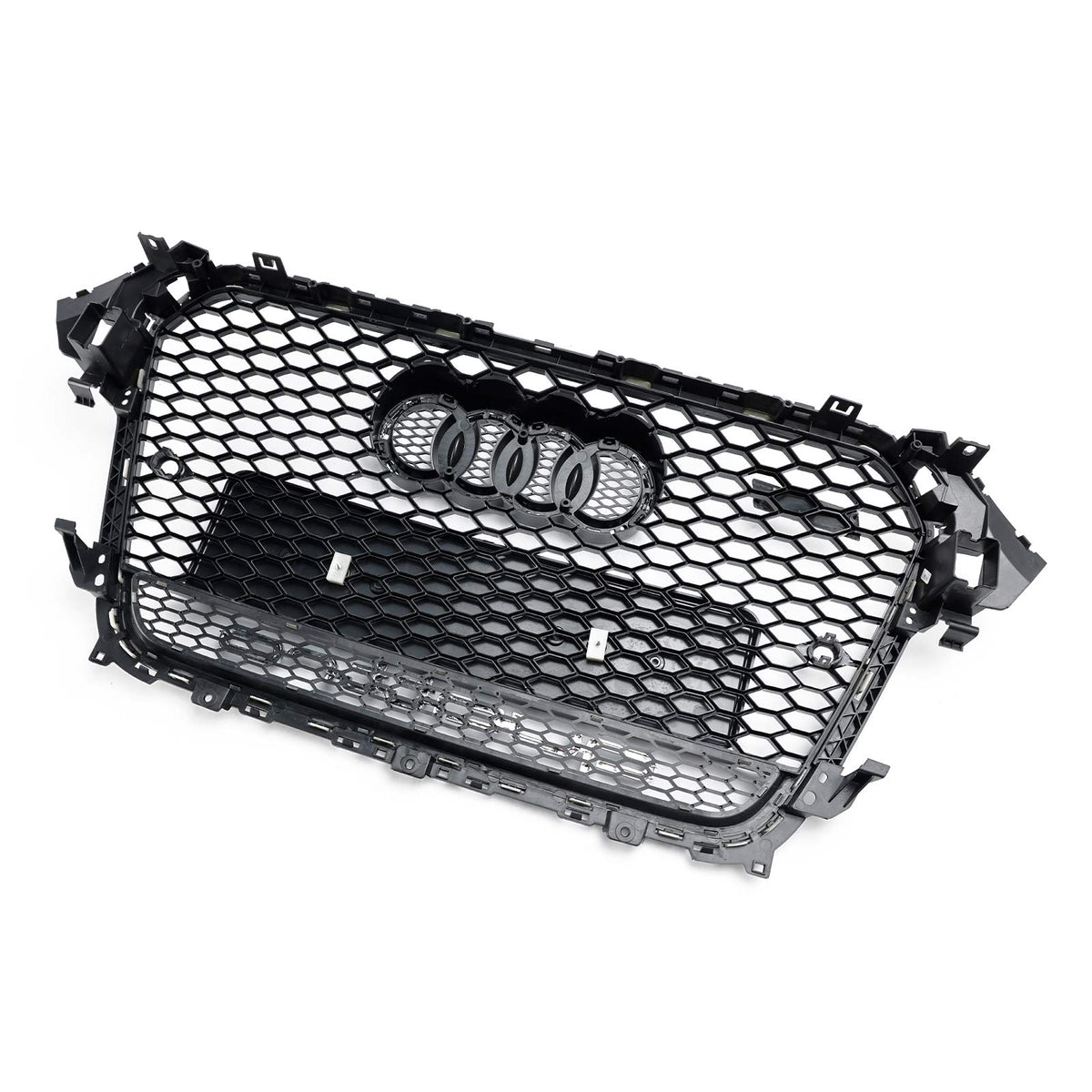2012-2016 Audi A4/S4 B8.5 To RS4 Style With Quattro Front Bumper Grill Replacement Black Grille