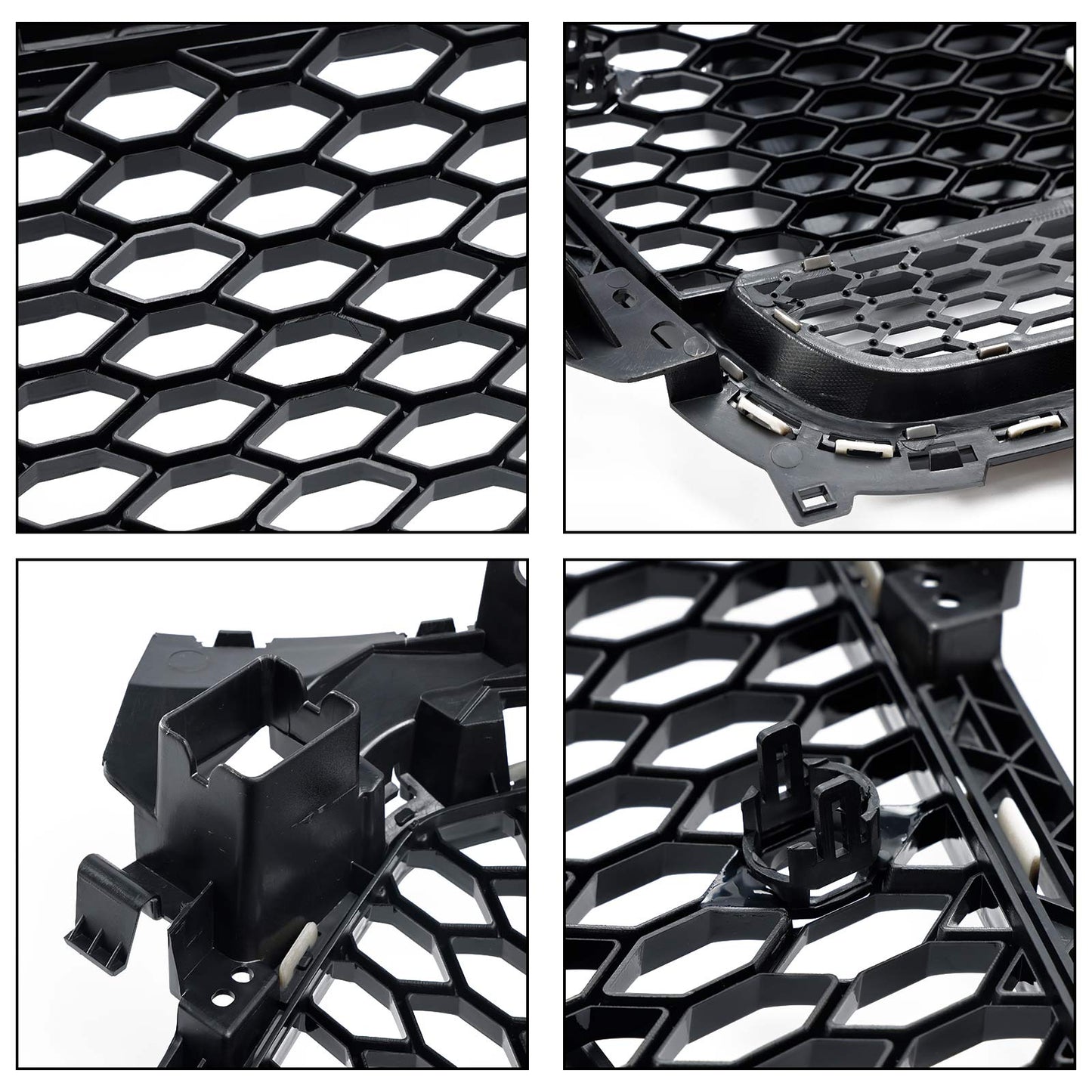 Audi A4/S4 B8.5 2012-2016 With Quattro RS4 Style Front Bumper Grill Replacement Black Grille