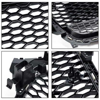 Audi A4/S4 B8.5 2012-2016 With Quattro RS4 Style Front Bumper Grill Replacement Black Grille