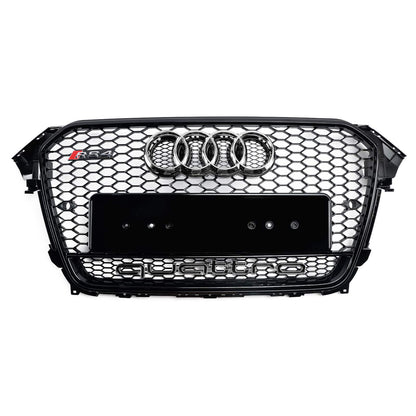 Audi A4/S4 B8.5 2012-2016 With Quattro RS4 Style Front Bumper Grill Replacement Black Grille