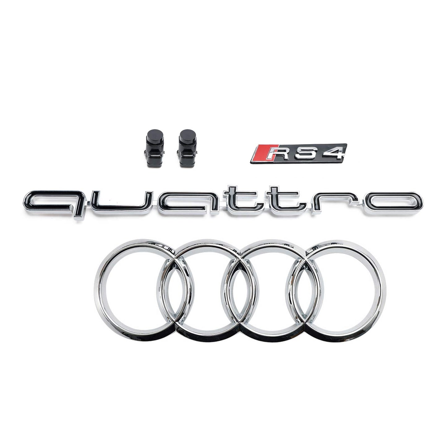 Audi A4/S4 B8.5 2012-2016 With Quattro RS4 Style Front Bumper Grill Replacement Black Grille