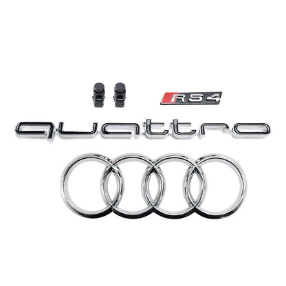 Audi A4/S4 B8.5 2012-2016 With Quattro RS4 Style Front Bumper Grill Replacement Black Grille