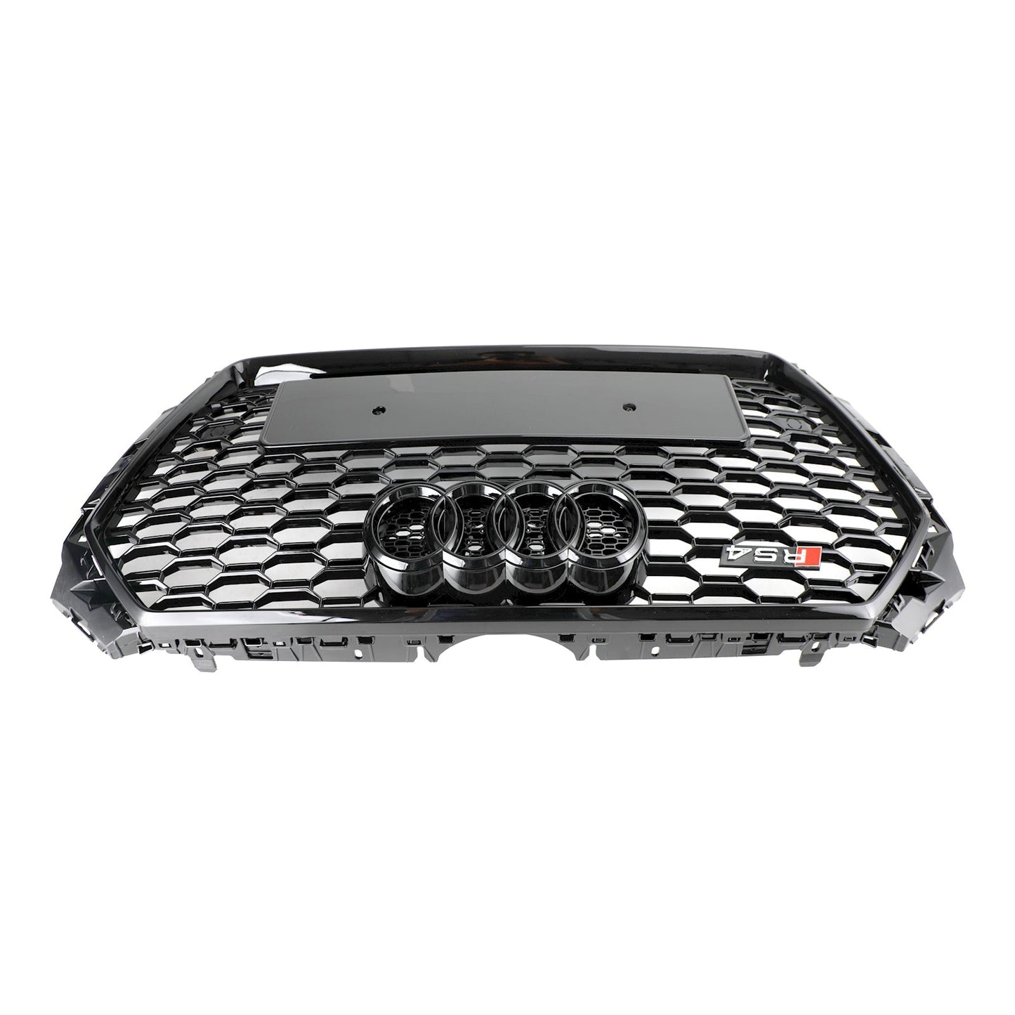 Audi A4 / A4 S-Line / S4 B9 2016 2017 2018 2019 RS4 Style Front Bumper Grill Gloss Black Honeycomb Grille