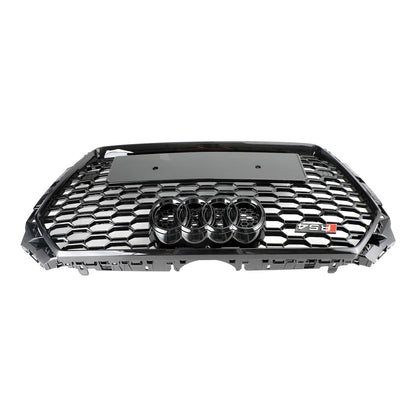 Audi A4 / A4 S-Line / S4 B9 2016 2017 2018 2019 RS4 Style Front Bumper Grill Gloss Black Honeycomb Grille