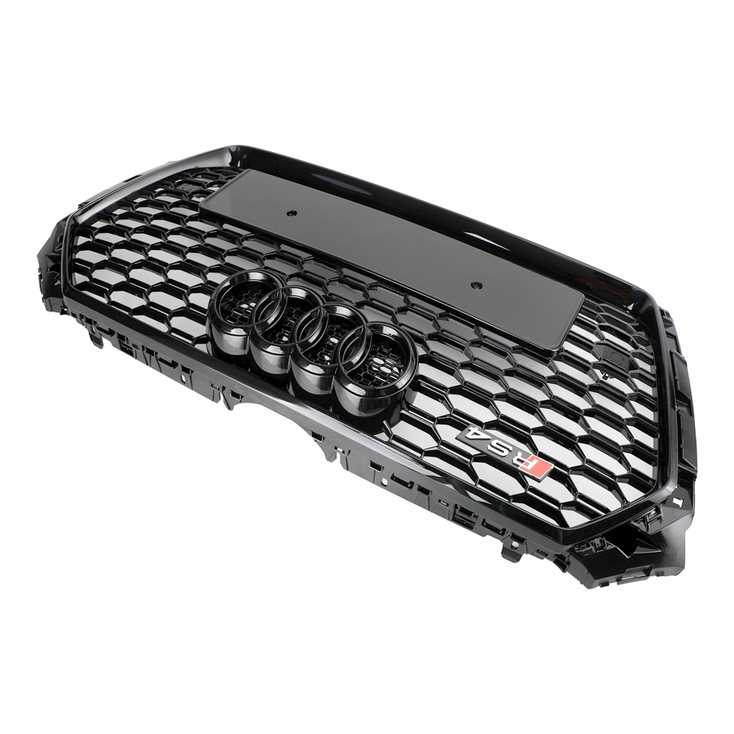 Audi A4/S4 B9 2016-2019 Honeycomb Grill RS4 Style Mesh Hex Grille Replacement Black Grill