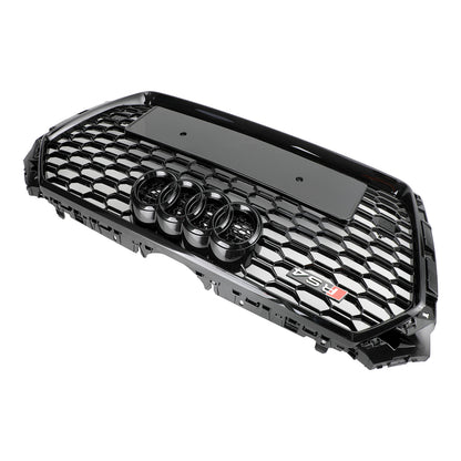 Audi A4/S4 B9 2016-2019 Honeycomb Grill RS4 Style Mesh Hex Grille Replacement Black Grill