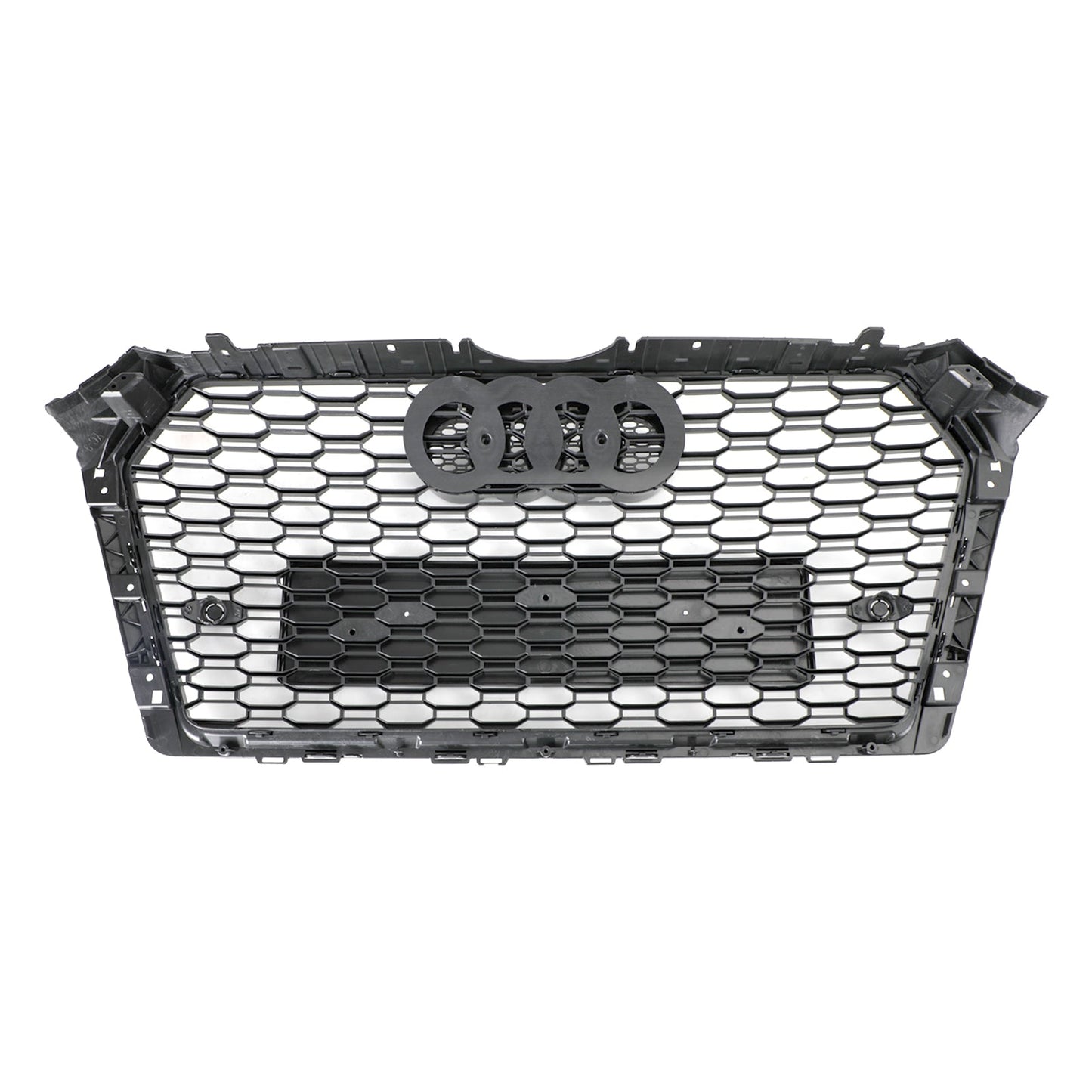 Audi A4 / A4 S-Line / S4 B9 2016 2017 2018 2019 RS4 Style Front Bumper Grill Gloss Black Honeycomb Grille