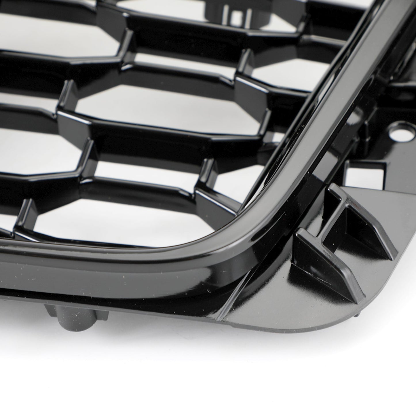 Audi A4 / A4 S-Line / S4 B9 2016 2017 2018 2019 RS4 Style Front Bumper Grill Gloss Black Honeycomb Grille