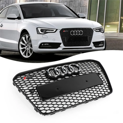 2012-2016 Audi A5 S5 B8 5 RS5 Style Honeycomb Front Bumper Grille Mesh Black