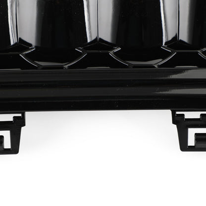RS5 Style Glossy Black Honeycomb Grille for 2012-2016 Audi A5 A5 Sline S5 B8.5 Front Grille W Emblem
