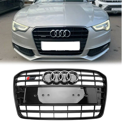 Audi A5 / S5 B8.5 2012-2016 S5 Style Front Bumper Grille Black Replacement Grille