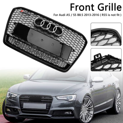 2013-2016 Audi A5 S5 B8.5 RS5 Style Honeycomb Front Bumper Grille Grill