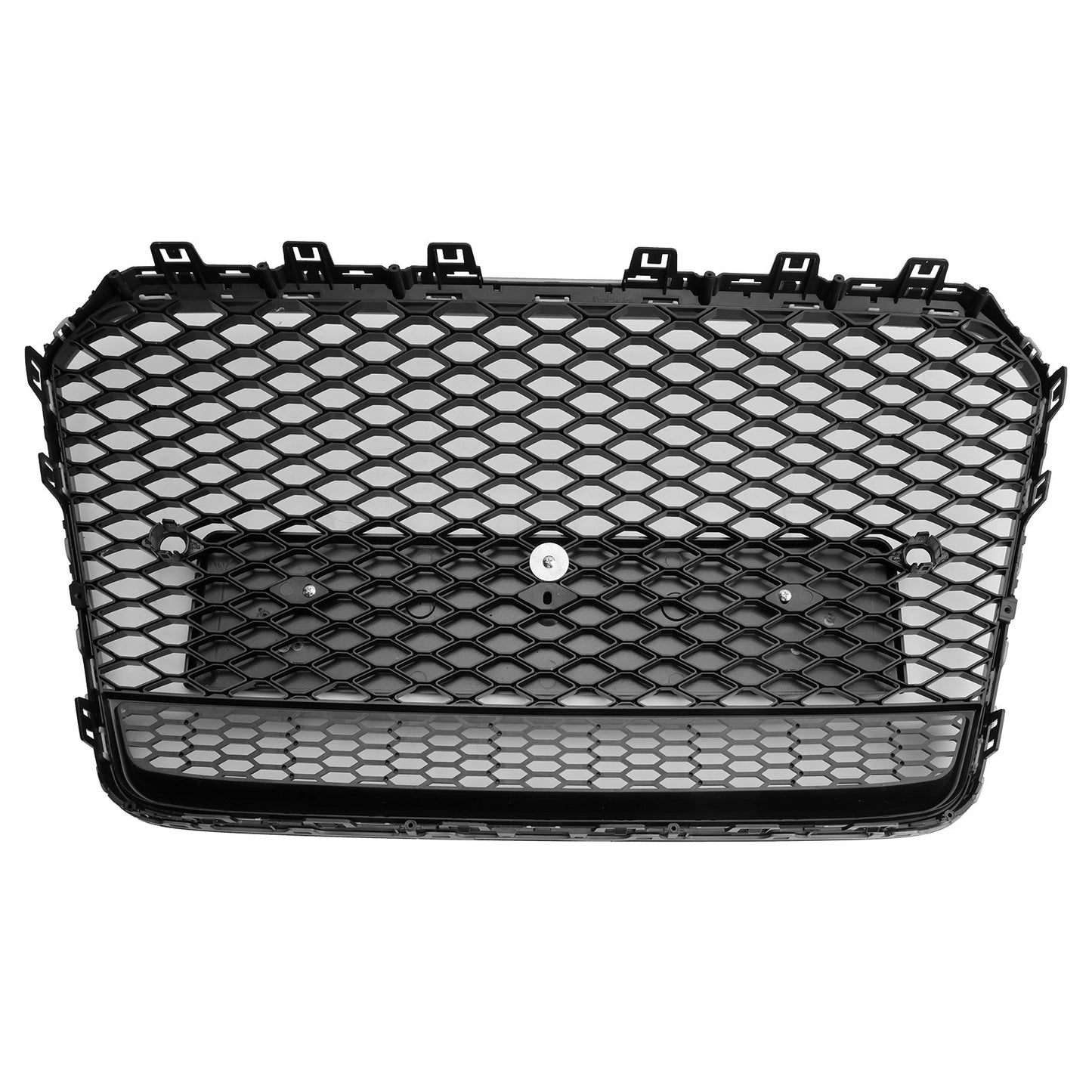 2012-2016 Audi A5 / A5 Sline / S5 B8.5 RS5 Style Honeycomb Front Bumper Grille With Silver Ring Emblem
