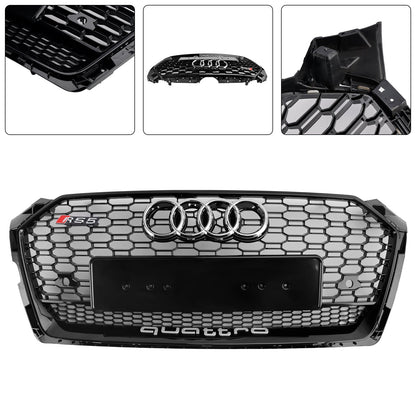 2017-2019 Audi A5 S5 B9 RS5 Style Honeycomb Sport Mesh Hex Grill Grille 8W6-853-651-AB-FUQ