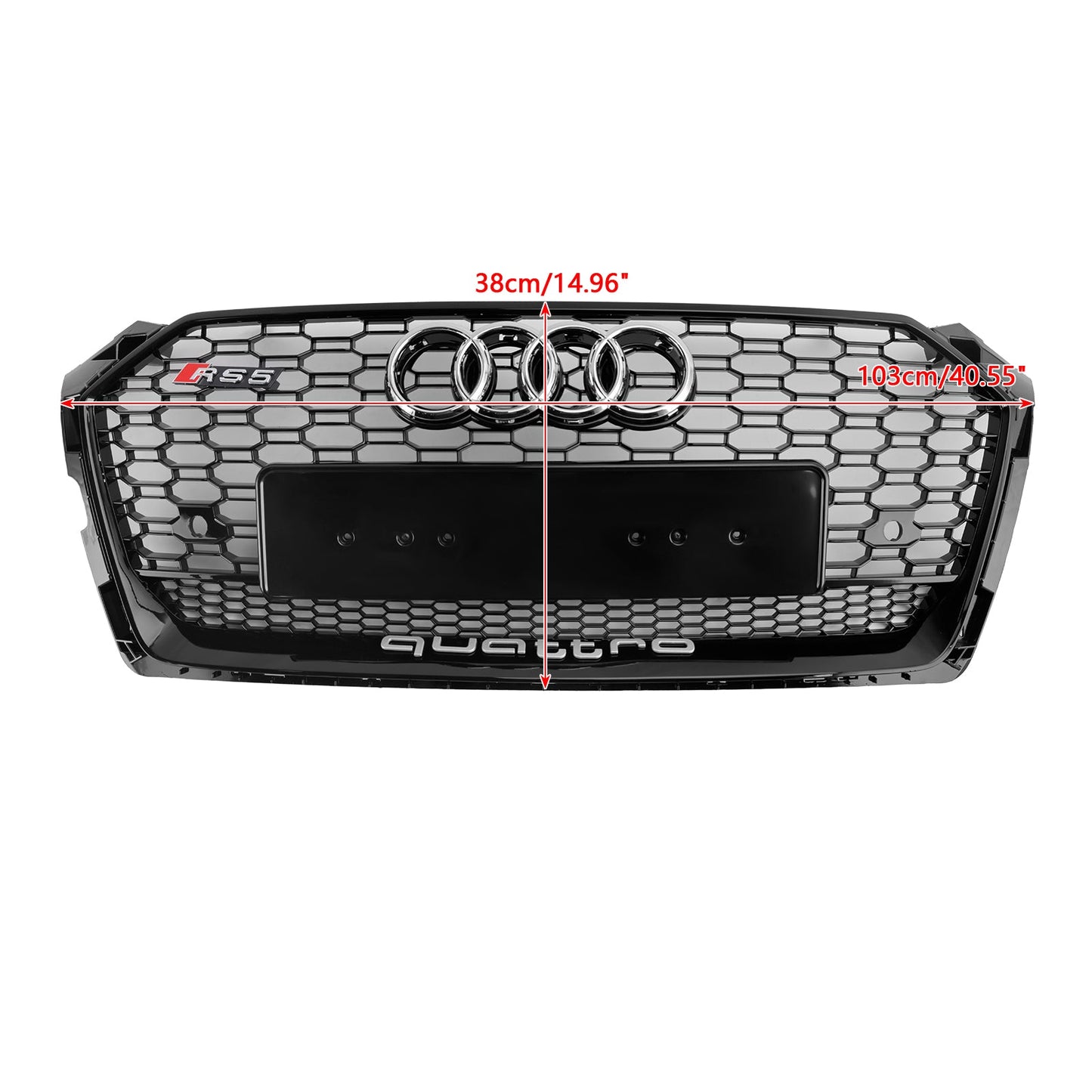 2017-2019 Audi A5 S5 B9 RS5 Style Honeycomb Sport Mesh Hex Grill Grille 8W6-853-651-AB-FUQ