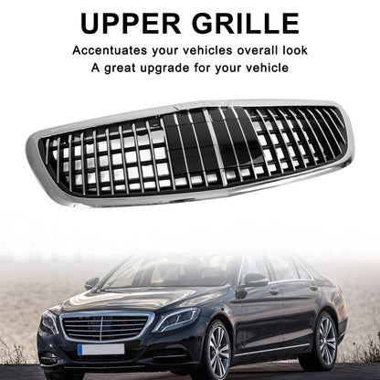 Mercedes Benz S-Class W222 2014-2020 Front Grill Maybach Style Chrome Bumper Replacement Grille