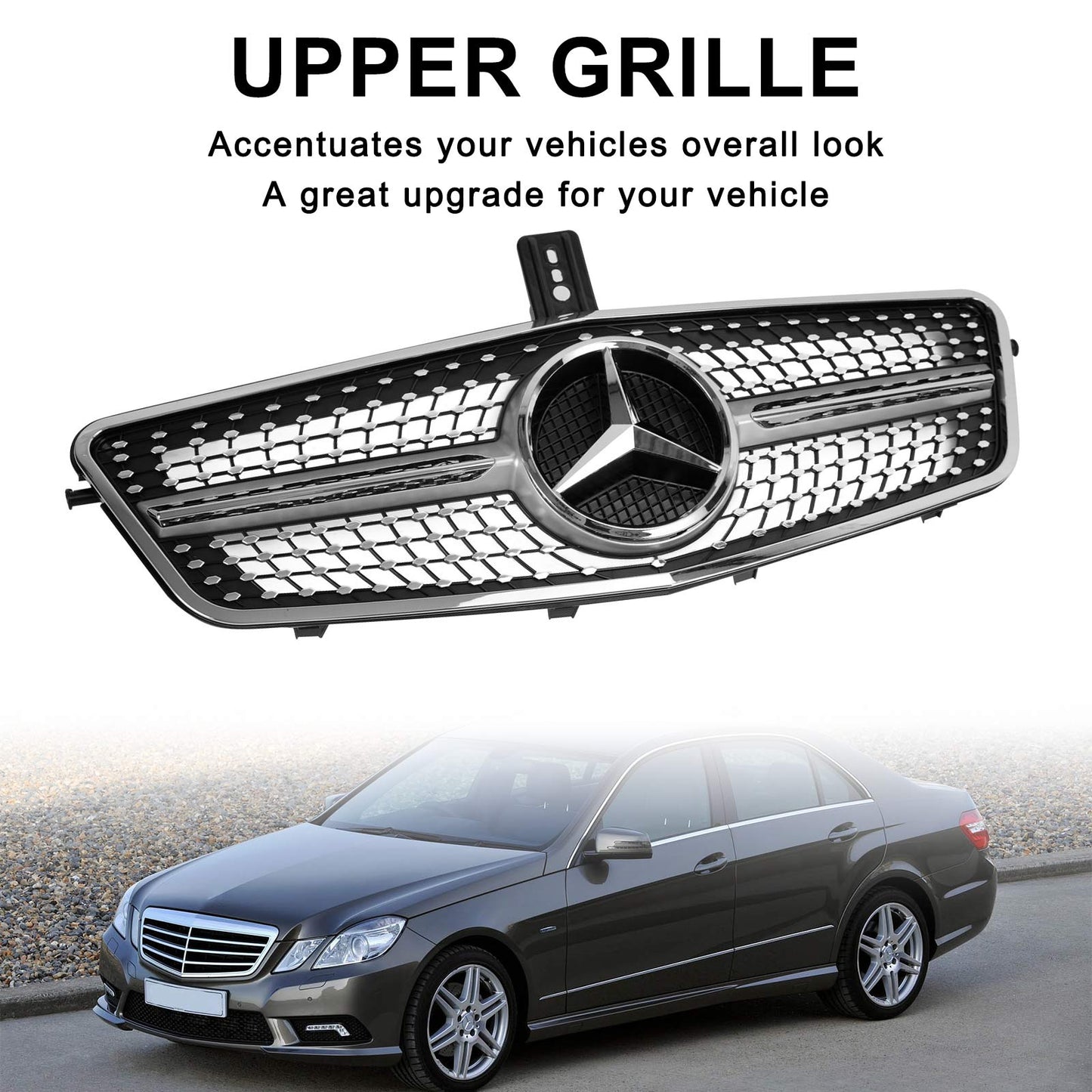 2009-2013 Mercedes Benz W212 E-Class 4 Doors Model Front Bumper Grill