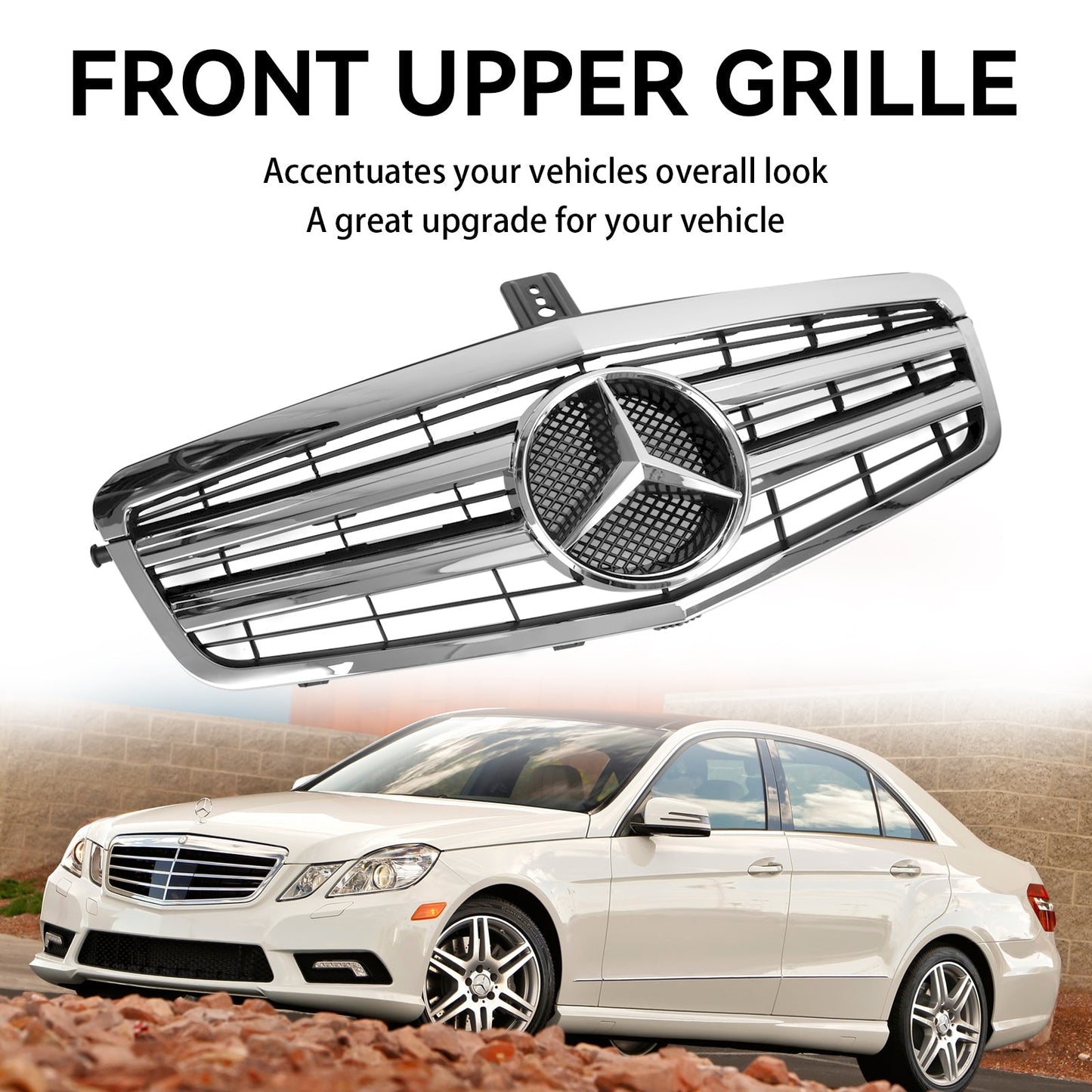 Mercedes 2009-2013 Benz W212 E-Class 4 Doors Model Front Bumper Grill
